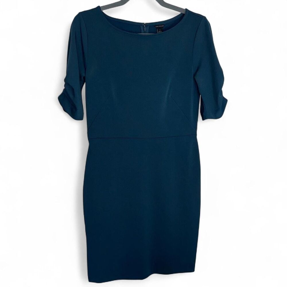 NWT Ann Taylor Teal Sheath Dress. Business Casual. Cocktail. Dinner. Sz 4
